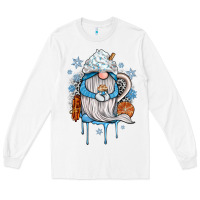 White winter gnome coffee Long Sleeve Tee - JahusDesignShop