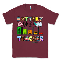 Burgundy battery life of a teacher Classic Tee - AdoDesignShop