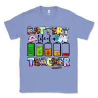 Colony Blue battery life of a teacher Classic Tee - AdoDesignShop