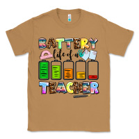 Toasted Coconut battery life of a teacher Classic Tee - AdoDesignShop