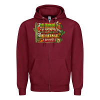 Burgundy national hispanic heritage month with background Zipper Hoodie - BundleAndBundleShop