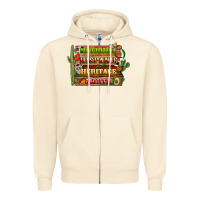 Sandshell national hispanic heritage month with background Zipper Hoodie - BundleAndBundleShop