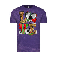 Cloud Purple love soccer Vintage Tee - Zillion Design Studio