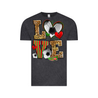 Vintage Black love soccer Vintage Tee - Zillion Design Studio