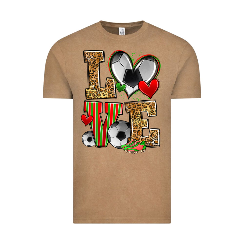 Love Soccer Vintage Tee by Zillion Design Studio | Teevron