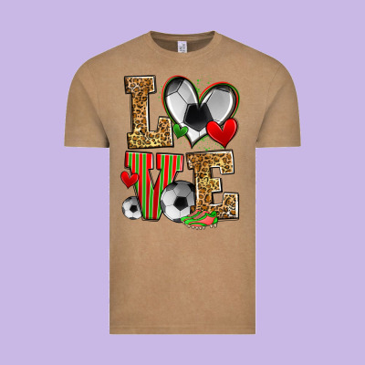 Love Soccer Vintage Tee Designed By Zillion Design Studio