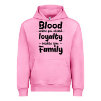 Fuchsia Pink Blood Makes You Related Makes You Family Urban Hoodie - Bettercallsaul