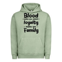 Pigment Oil Green Blood Makes You Related Makes You Family Urban Hoodie - Bettercallsaul