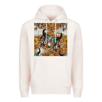 Pale Pink Western Bull Skull And Sunflowers With Leopard Seamless Pattern Premium Hoodie - BundleAndBundleShop