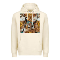 Tofu Western Bull Skull And Sunflowers With Leopard Seamless Pattern Premium Hoodie - BundleAndBundleShop