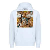 White Western Bull Skull And Sunflowers With Leopard Seamless Pattern Premium Hoodie - BundleAndBundleShop