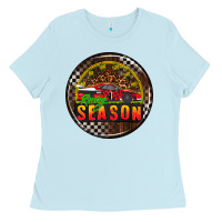 Baby Blue race coasters Ladies Tee - AdoDesignShop