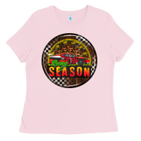 Bubblegum Pink race coasters Ladies Tee - AdoDesignShop