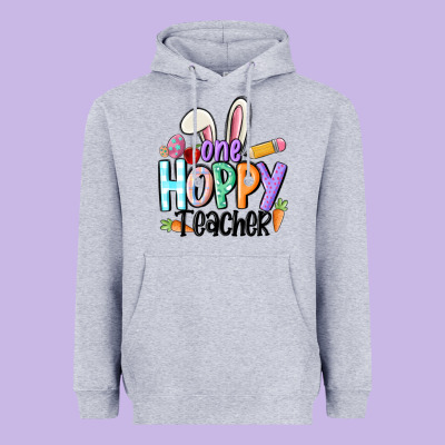 One Hoppy Teacher Heavyweight Hoodie Designed By Maliassmallbusiness
