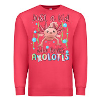 Cardinal just a kid who loves axolotls Premium Sweatshirt - MaliasSmallBusiness
