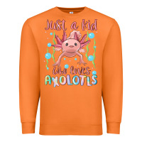 Carrot just a kid who loves axolotls Premium Sweatshirt - MaliasSmallBusiness