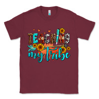 Burgundy teaching my tribe Classic Tee - AdoDesignShop