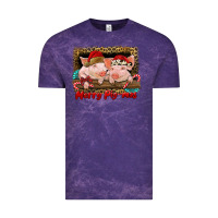 Cloud Purple merry pig mas Vintage Tee - RanaPortraitStore