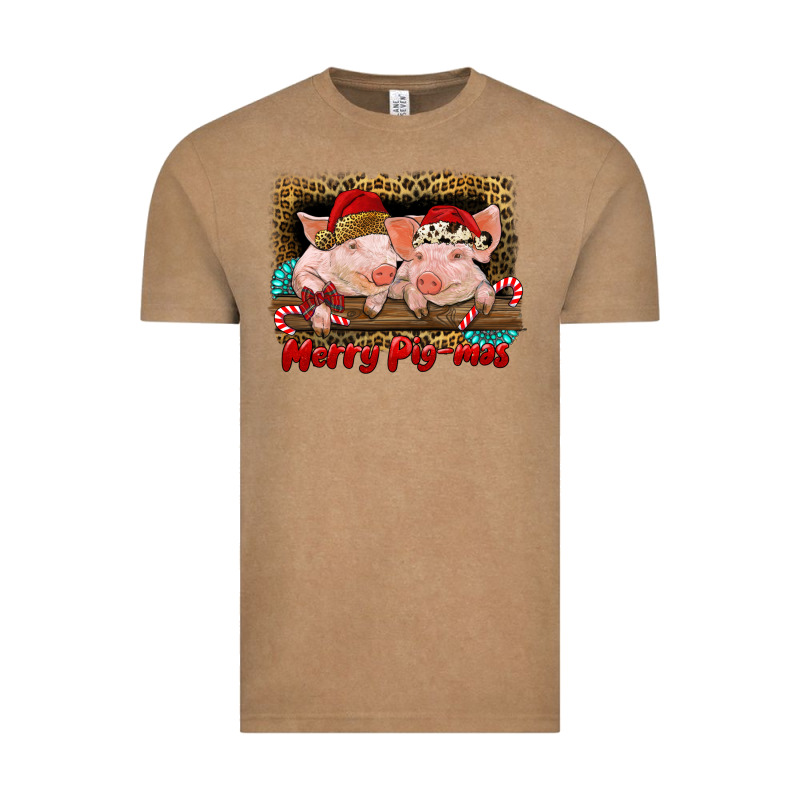 Merry Pig Mas Vintage Tee by RanaPortraitStore | Teevron