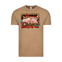Vintage Coffee merry pig mas Vintage Tee - RanaPortraitStore