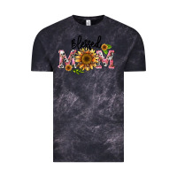 Cloud Black blessed mom Vintage Tee - BarkalooDesign