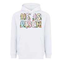 White he is risen Heavyweight Hoodie - MaliasSmallBusiness
