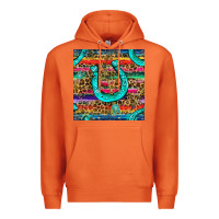Carrot Western Horseshoe And Arrow With Leopard And Serape Seamless Pattern Premium Hoodie - BundleAndBundleShop