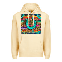 Pina Colada Western Horseshoe And Arrow With Leopard And Serape Seamless Pattern Premium Hoodie - BundleAndBundleShop