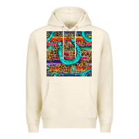 Tofu Western Horseshoe And Arrow With Leopard And Serape Seamless Pattern Premium Hoodie - BundleAndBundleShop