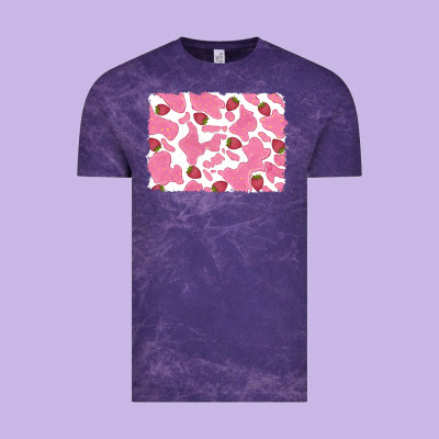 Distressed Strawberry Milkshake Cowhide Vintage Tee Designed By Ranaportraitstore