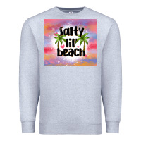 Heather Grey salty lil' beach Premium Sweatshirt - MaliasSmallBusiness
