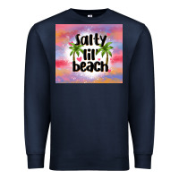 Navy salty lil' beach Premium Sweatshirt - MaliasSmallBusiness