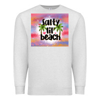 Oatmeal Heather salty lil' beach Premium Sweatshirt - MaliasSmallBusiness