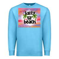 Ocean Blue salty lil' beach Premium Sweatshirt - MaliasSmallBusiness