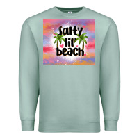 Seafoam salty lil' beach Premium Sweatshirt - MaliasSmallBusiness