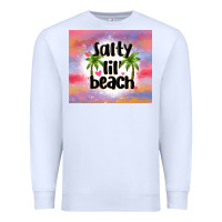 White salty lil' beach Premium Sweatshirt - MaliasSmallBusiness