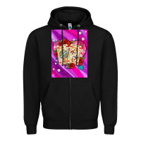 Black playing cards with pearls and glitter air Zipper Hoodie - AdoDesignShop