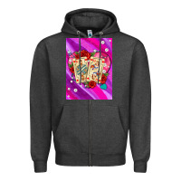 Charcoal Heather playing cards with pearls and glitter air Zipper Hoodie - AdoDesignShop