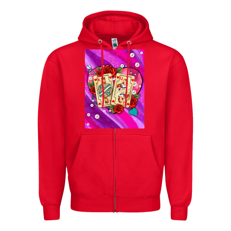 Playing Cards With Pearls And Glitter Air Zipper Hoodie by AdoDesignShop | Teevron
