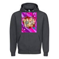 Smoke playing cards with pearls and glitter air Zipper Hoodie - AdoDesignShop