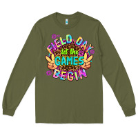 Army Green field day let the games begin Long Sleeve Tee - AdoDesignShop