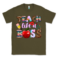 Army Green teach like a boss Classic Tee - AdoDesignShop