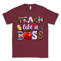 Burgundy teach like a boss Classic Tee - AdoDesignShop