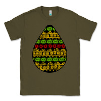 Army Green african masks teardrop Classic Tee - BundleAndBundleShop