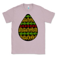 Lilac african masks teardrop Classic Tee - BundleAndBundleShop