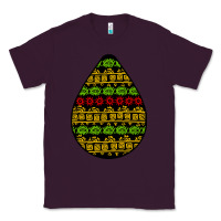 Plum african masks teardrop Classic Tee - BundleAndBundleShop
