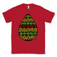 Red african masks teardrop Classic Tee - BundleAndBundleShop