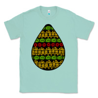 Seafoam african masks teardrop Classic Tee - BundleAndBundleShop