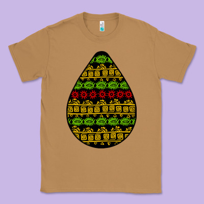 African Masks Teardrop Classic Tee Designed By Bundleandbundleshop