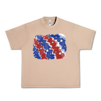 Burro Patriotic tie dye background Urban Heavy Tee - CowGirlArtShop